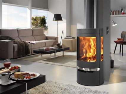 Salamandra de aço SUERTE ECODESIGN PRETO 8KW