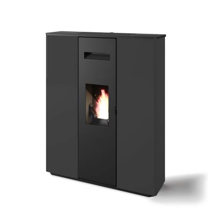 Salamandra a pellets canalizável SLIM CLARA PRETO 10.5KW