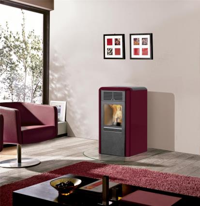 Salamandra a pellets CHIP PLUS BORDEAUX 8KW