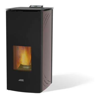 Salamandra a pellets hidro THERMO L 17 CINZA