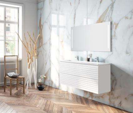 Móvel de casa de banho PURE 120CM BRANCO