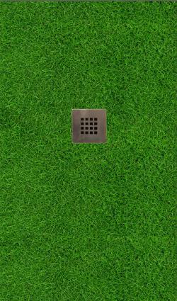Base de duche IMAGE GRASS 120X70 CM VERDE