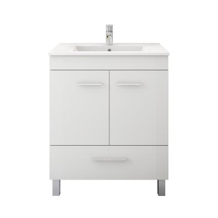 Móvel com lavatório NEW SMILE BRANCO 80CM