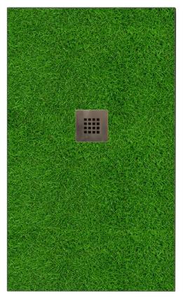 Base de duche IMAGE GRASS 120X80 CM VERDE