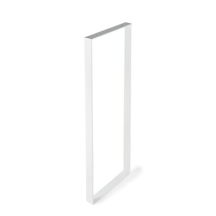 Pé de móvel QUADRADO AÇO 800X300X40X5 BRANCO MATE