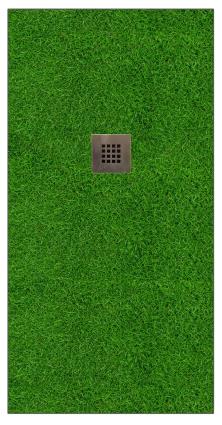 Base de duche IMAGE GRASS 140X90 CM VERDE