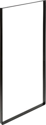 Pés de móvel QUADRADO AÇO 850X385X40X5 PRETO MATE