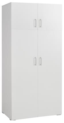 Roupeiro em kit ONE BRANCO 4 PORTAS 200X100CM