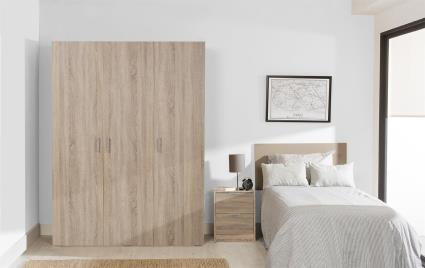 Roupeiro em kit ONE CAMBRIAN 3 PORTAS 200X150CM