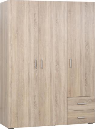 Roupeiro em kit ONE CAMBRIAN 3 PORTAS + 2 GAVETAS 200X150CM