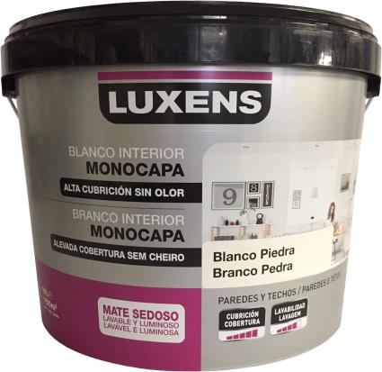 Tinta de interior  MATE SEDOSO 10L BRANCO CINZA