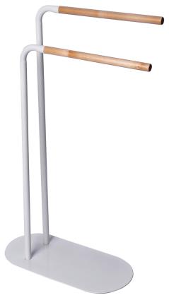Toalheiro de pé SCANDI DUPLO BRANCO