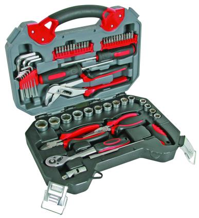 Mala com ferramentas PEREL HSETPRO2 56 UNIDADES