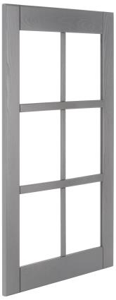 Porta de vidro 76,8X45CM BOSTON CINZA ESCURO