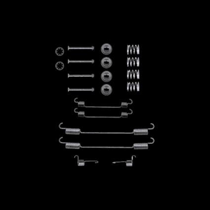 DELPHI Kit de acessórios, maxilas do travão RENAULT,PEUGEOT,CITROËN LY1040 430834,9404308348,430834  431514,7701201687