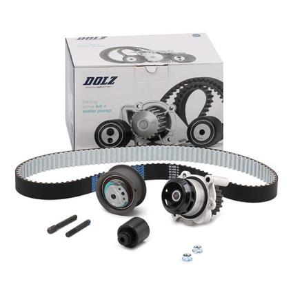 DOLZ Bomba de Água + Kit de Correia de Distribuição VW,AUDI,SKODA KD033