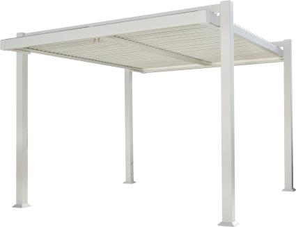 Pérgola de alumínio  PERSEA BRANCO 3,2X3,6M