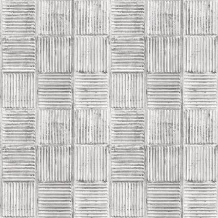 Papel de parede QUADRADOS CIMENTO 1160-G45332 CINZA
