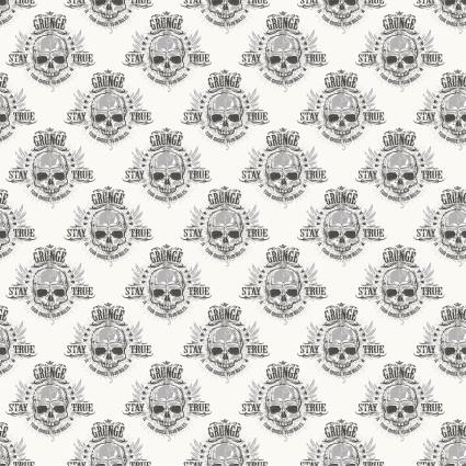 Papel de parede CAVEIRA 1160-G45365 BRANCO