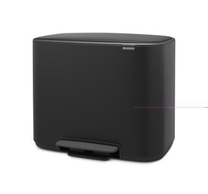 Balde do lixo com pedal  METAL 11+23L PARA RECICLAGEM