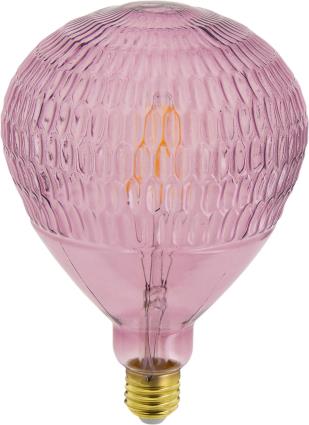 Lâmpada decorativa LED E27 ART DECO ROSA