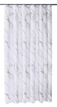 Cortina de duche  MARBLE 180X200CM PRETO