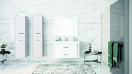 Móvel de casa de banho VEGAS 100 BRANCO+KIT G2