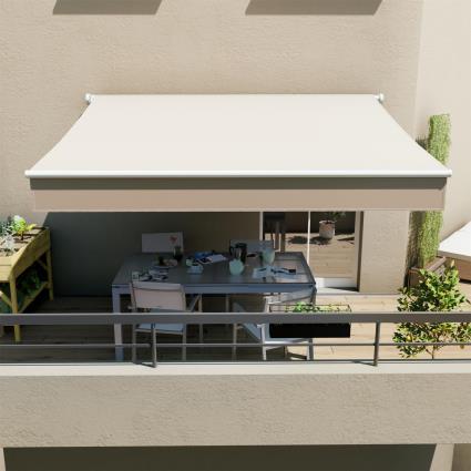 Toldo manual simples  CALIMA BEGE 3X2M