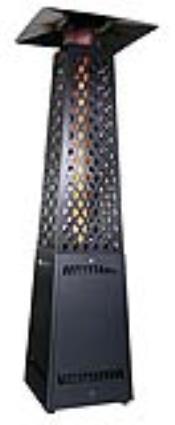 Salamandra de exterior PELLETS  FREYA 14KW PRETO