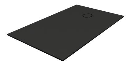 Base de duche SAGA PRETO 160X90CM