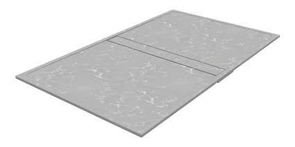 Base de duche FUJI CINZA POLAR 180X90 CM