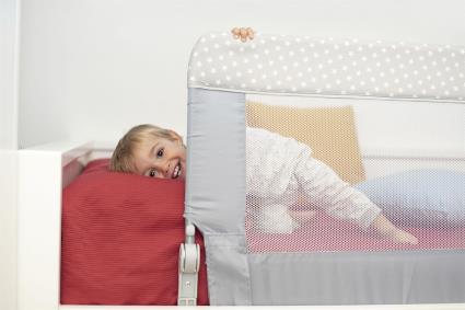 Barreira para cama infantil ESTRELAS CINZA 150CM