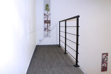 Poste plano para balaústre COMPLEMENTAR PRETO MATE