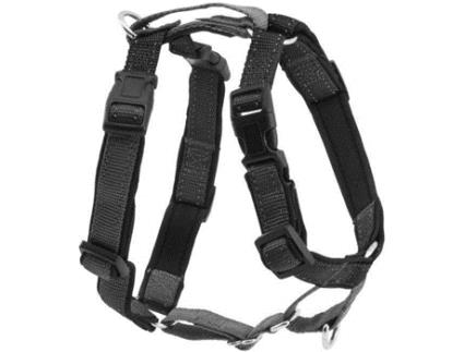 Peitoral para Cães  Refletor (Preto - 35-45.7cm - Neoprene - S - Porte Pequeno)