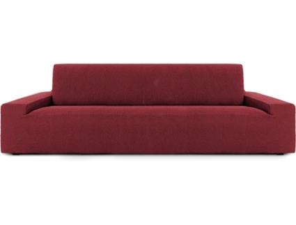 Capa Multielástica de Sofá de 3 lugares  Spongy (55% Poliéster - 35% Algodão - 10% Elástomero - 180-260cm - Vermelho)