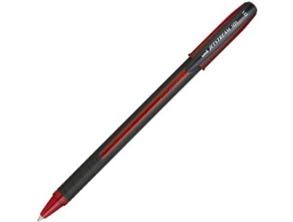 Esferográfica Jetstream 101, Ponta de 1 mm, Corpo Vermelho, Tinta Vermelha