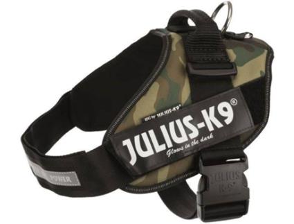 Peitoral para Cães JULIUS K9 Refletor (Castanho - 58-76x4cm - Nylon - Até: 25 Kg - M - Porte Médio)