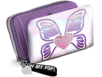 Carteira  Oh My Pop Wings Roxo (10x15,5x2,5cm)