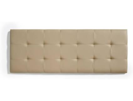 Cabeceira de Cama  Retangular 7944 (Castanho - Couro sintético - 112x57x5 cm)