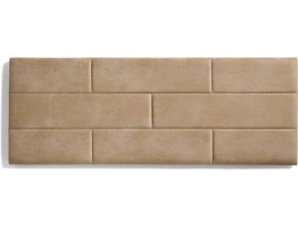 Cabeceira de Cama  Retangular 8309 (Castanho - Tecido - 152x57x5 cm)