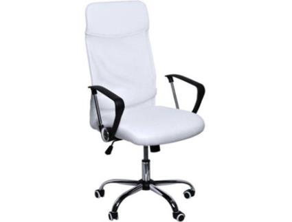 Cadeira de Escritório Executiva  Bakus Branco
