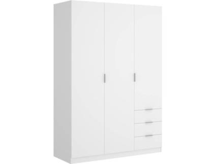 Roupeiro  3 Portas (121 cm - Branco)