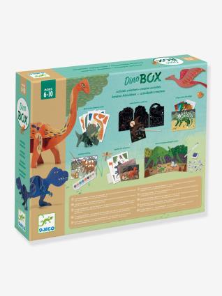 Conjunto o Mundo dos dinossauros, da  verde medio liso com motivo