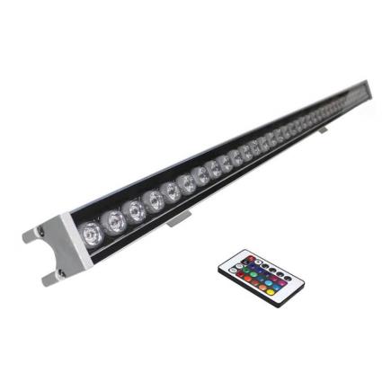 Projetor parede led linear bridgelux 36w dc24v 1m rgb rgb