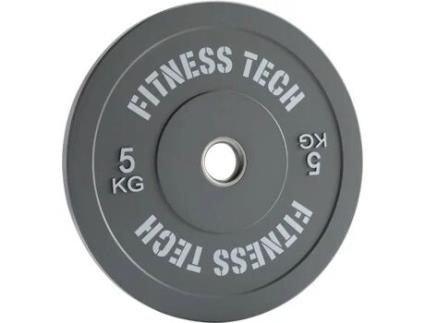 Disco FITNESS TECH Plate Cinzento (5 kg)