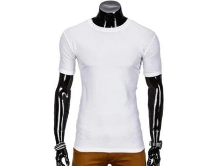 T-shirt EDOTI Algodão Homem (L - Branco)