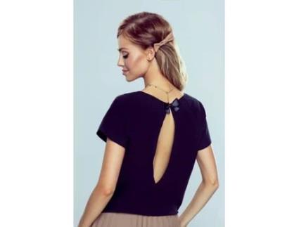 T-shirt ELDAR Algodão Mulher (L - Preto)