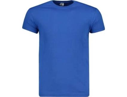 T-shirt EDOTI Algodão Homem (L - Azul)