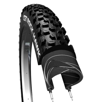 Cst Rock Hawk 29`` 60 Tpi Tubeless Ready Foldable Mtb Tyre Preto 29´´ / 2.25
