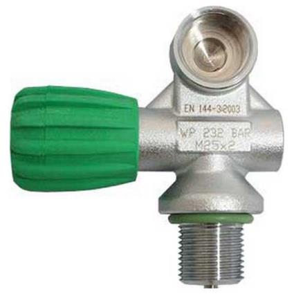 Dirzone Nitrox Mono Valve Din144-3 232 Bar M26x2 Verde,Prateado